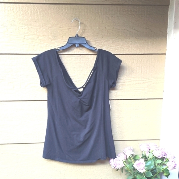 Torrid Black Off Shoulder Strappy Foxy Tee 3x New - Picture 4 of 9